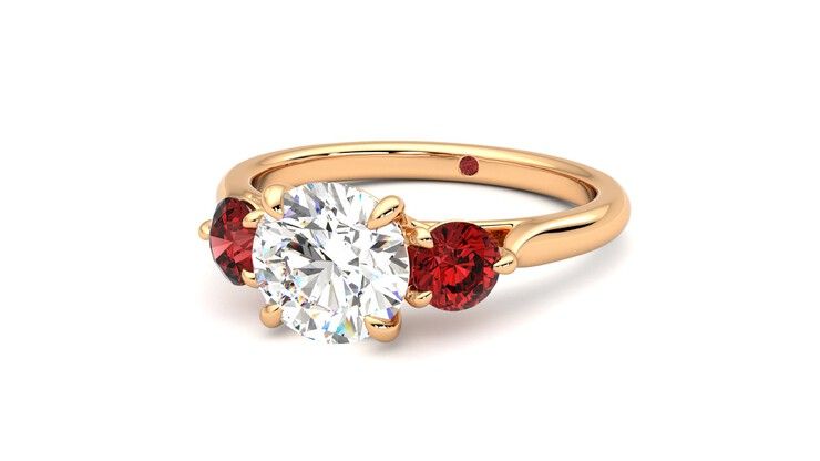 Taylor & Hart Tranquility Round Engagement Ring 360 degree image 26
