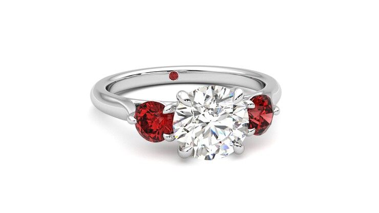 Taylor & Hart Tranquility Round Engagement Ring 360 degree image 3