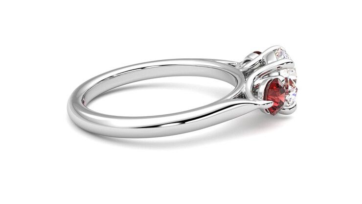Taylor & Hart Tranquility Round Engagement Ring 360 degree image 10