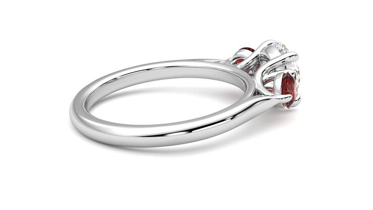 Taylor & Hart Tranquility Round Engagement Ring 360 degree image 11