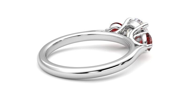 Taylor & Hart Tranquility Round Engagement Ring 360 degree image 12