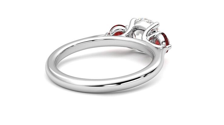Taylor & Hart Tranquility Round Engagement Ring 360 degree image 13