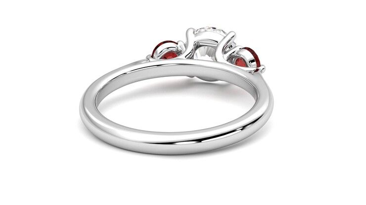 Taylor & Hart Tranquility Round Engagement Ring 360 degree image 14
