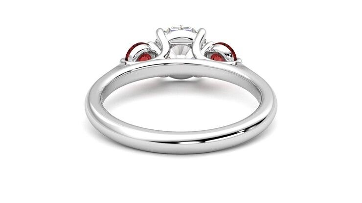 Taylor & Hart Tranquility Round Engagement Ring 360 degree image 15