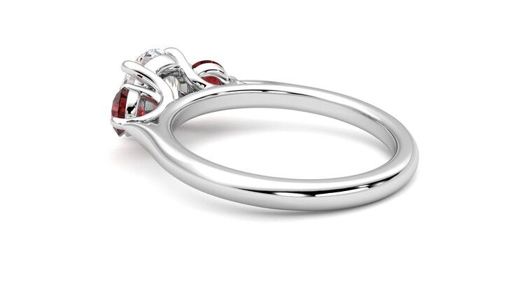 Taylor & Hart Tranquility Round Engagement Ring 360 degree image 18