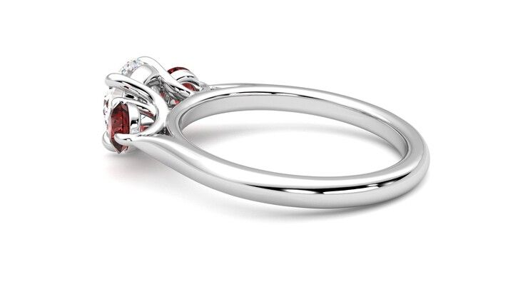 Taylor & Hart Tranquility Round Engagement Ring 360 degree image 19