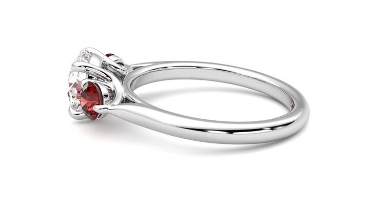 Taylor & Hart Tranquility Round Engagement Ring 360 degree image 20