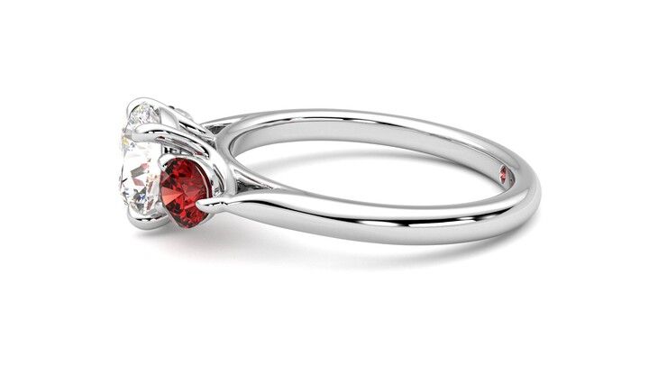 Taylor & Hart Tranquility Round Engagement Ring 360 degree image 21
