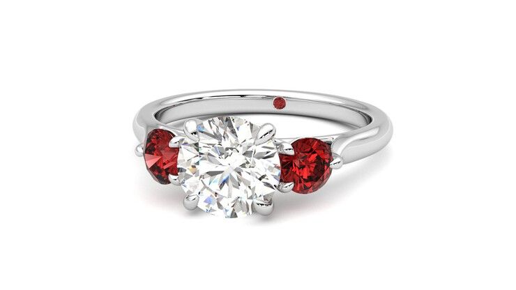 Taylor & Hart Tranquility Round Engagement Ring 360 degree image 27