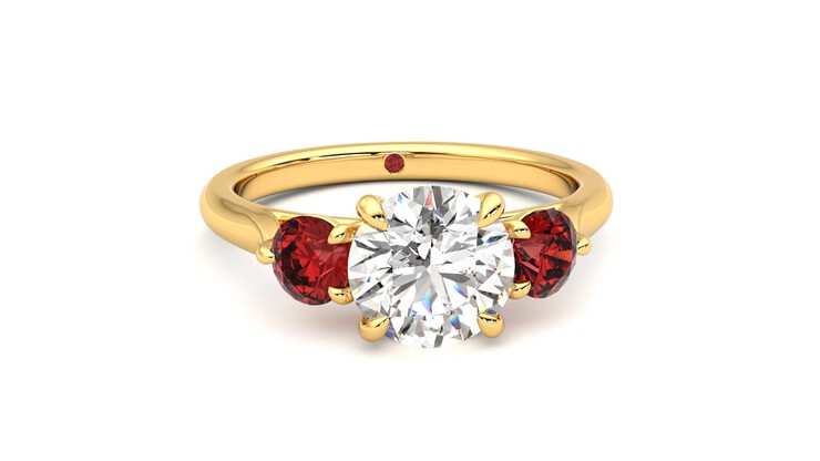 Taylor & Hart Tranquility Round Engagement Ring 360 degree image 2