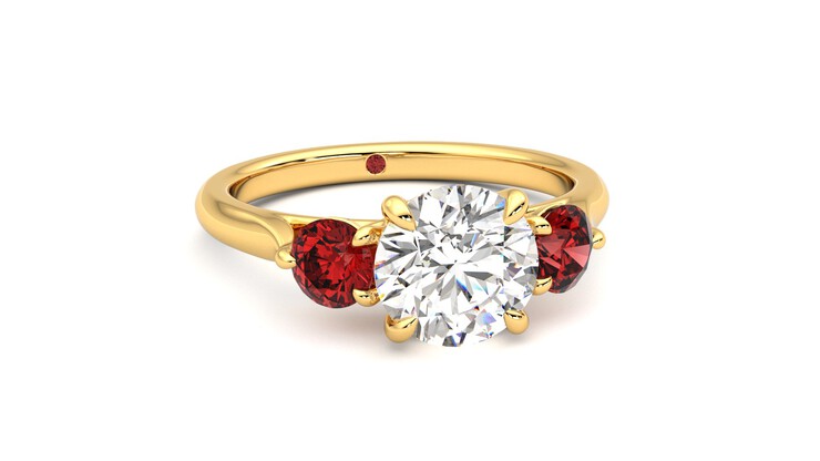 Taylor & Hart Tranquility Round Engagement Ring 360 degree image 3