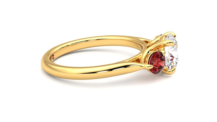Taylor & Hart Tranquility Round Engagement Ring 360 degree image 9