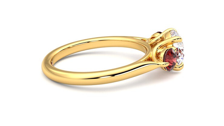Taylor & Hart Tranquility Round Engagement Ring 360 degree image 10