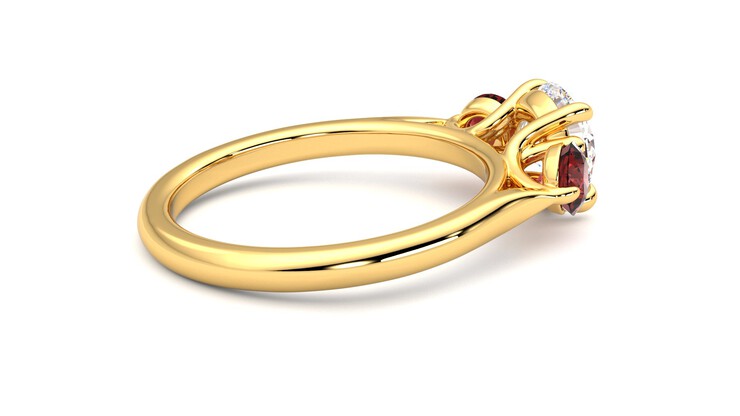 Taylor & Hart Tranquility Round Engagement Ring 360 degree image 11