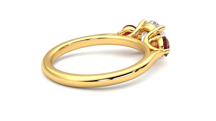 Taylor & Hart Tranquility Round Engagement Ring 360 degree image 12