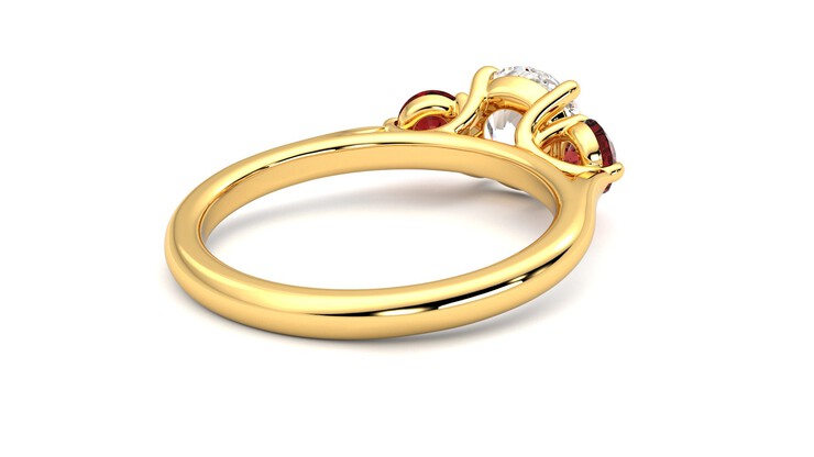 Taylor & Hart Tranquility Round Engagement Ring 360 degree image 13