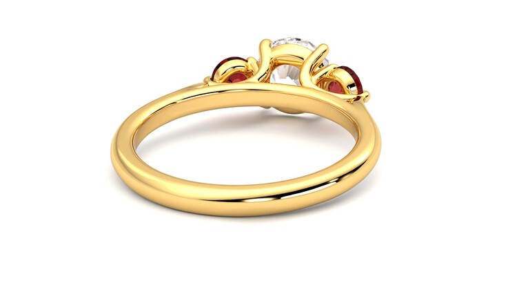 Taylor & Hart Tranquility Round Engagement Ring 360 degree image 14