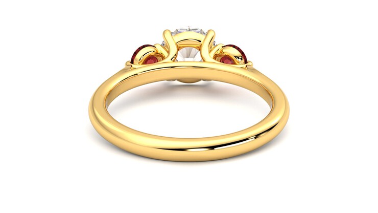 Taylor & Hart Tranquility Round Engagement Ring 360 degree image 15