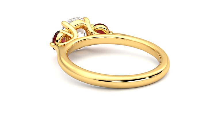 Taylor & Hart Tranquility Round Engagement Ring 360 degree image 17