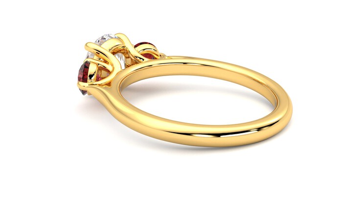 Taylor & Hart Tranquility Round Engagement Ring 360 degree image 18