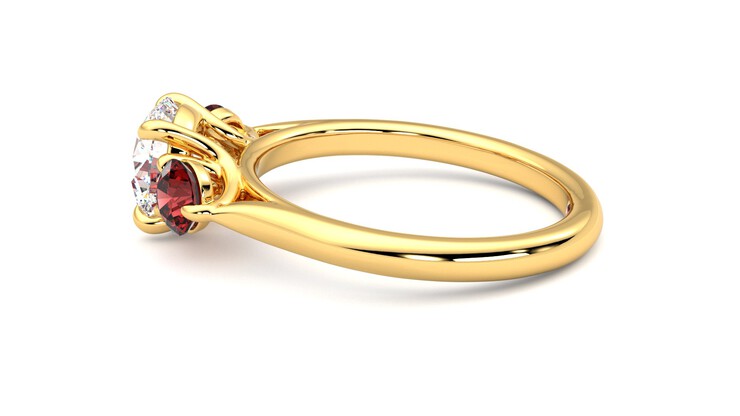 Taylor & Hart Tranquility Round Engagement Ring 360 degree image 20