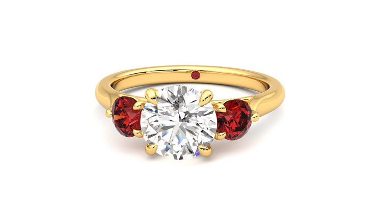 Taylor & Hart Tranquility Round Engagement Ring 360 degree image 28