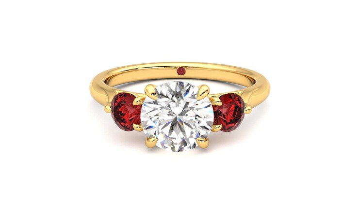 Taylor & Hart Tranquility Round Engagement Ring 360 degree image 29