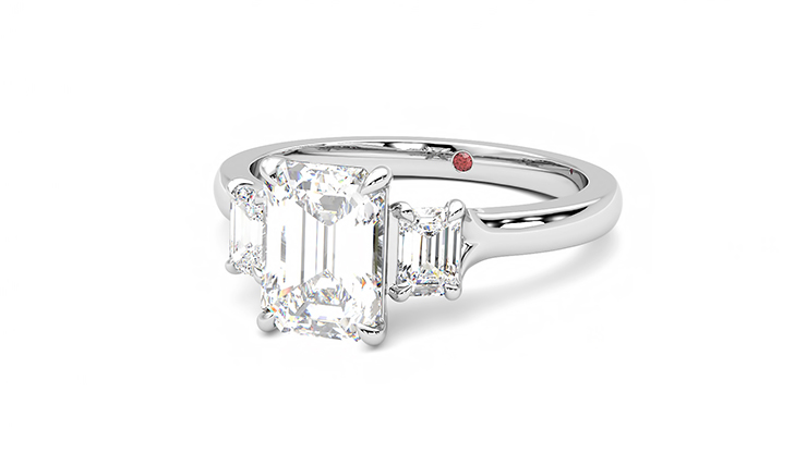 Diamond hot sale trinity ring