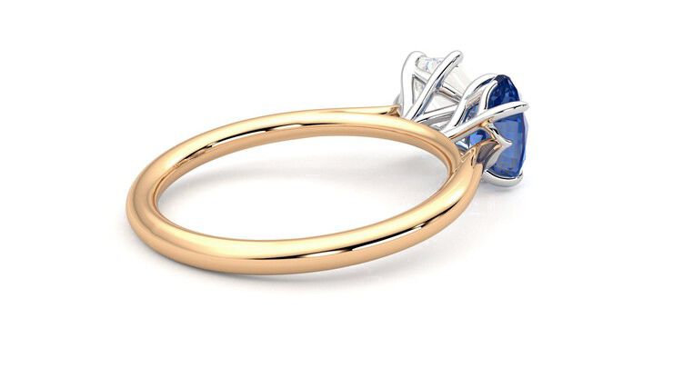 Taylor & Hart Turelle Hexagonal Engagement Ring 360 degree image 12