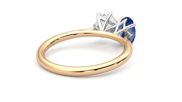 Taylor & Hart Turelle Hexagonal Engagement Ring 360 degree image 13