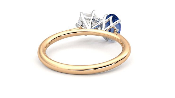 Taylor & Hart Turelle Hexagonal Engagement Ring 360 degree image 14