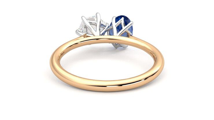 Taylor & Hart Turelle Hexagonal Engagement Ring 360 degree image 15