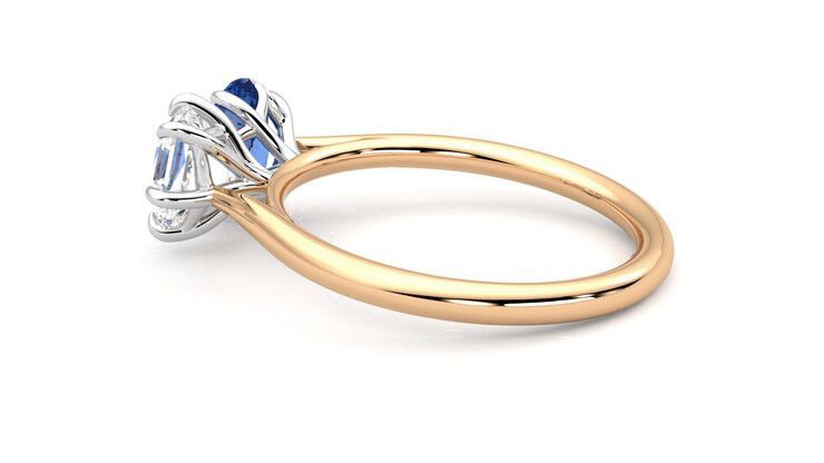 Taylor & Hart Turelle Hexagonal Engagement Ring 360 degree image 19