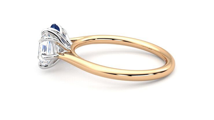 Taylor & Hart Turelle Hexagonal Engagement Ring 360 degree image 20