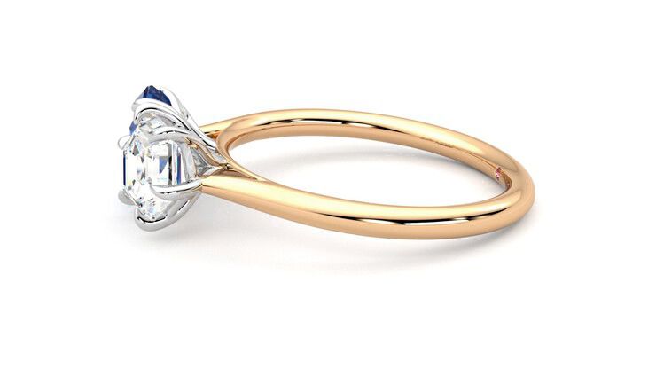 Taylor & Hart Turelle Hexagonal Engagement Ring 360 degree image 21