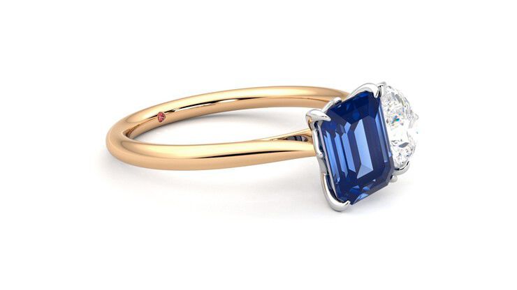 Taylor & Hart Turelle Pear Engagement Ring 360 degree image 7
