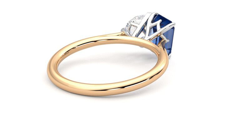 Taylor & Hart Turelle Pear Engagement Ring 360 degree image 13