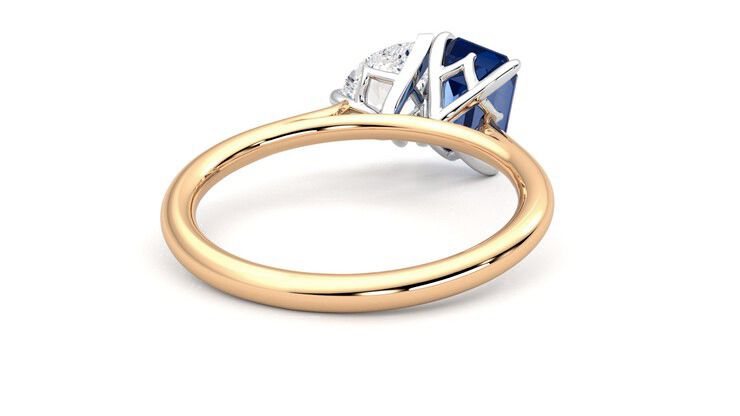Taylor & Hart Turelle Pear Engagement Ring 360 degree image 14