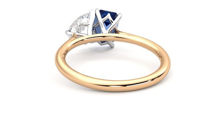 Taylor & Hart Turelle Pear Engagement Ring 360 degree image 16