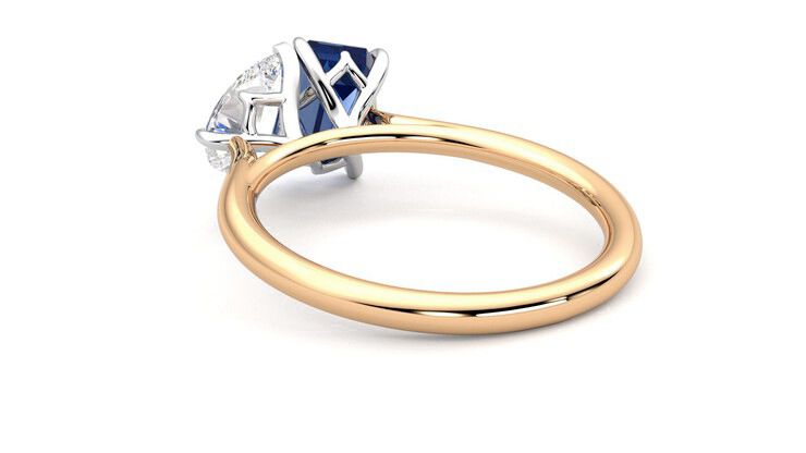 Taylor & Hart Turelle Pear Engagement Ring 360 degree image 17