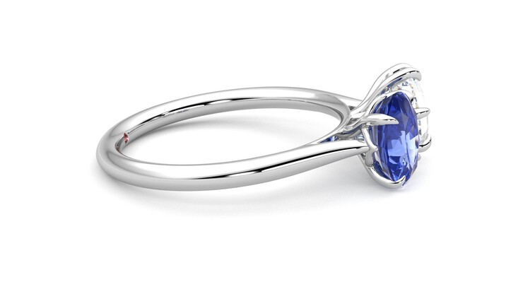 Taylor & Hart Turelle Hexagonal Engagement Ring 360 degree image 9