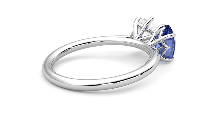Taylor & Hart Turelle Hexagonal Engagement Ring 360 degree image 12
