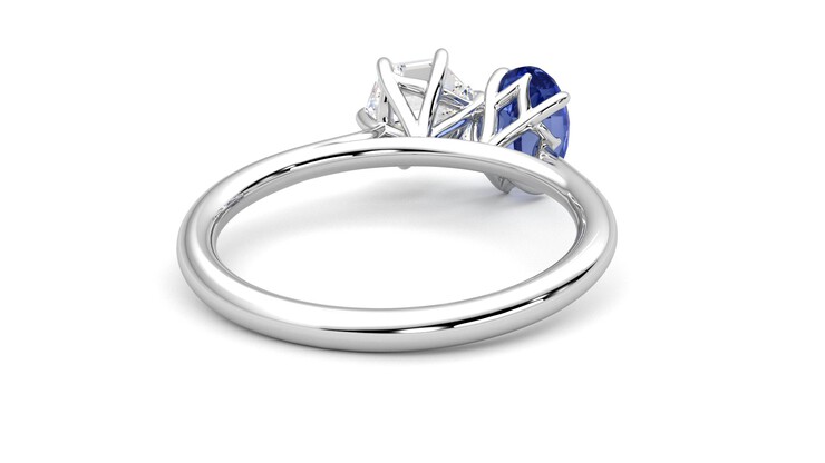 Taylor & Hart Turelle Hexagonal Engagement Ring 360 degree image 14