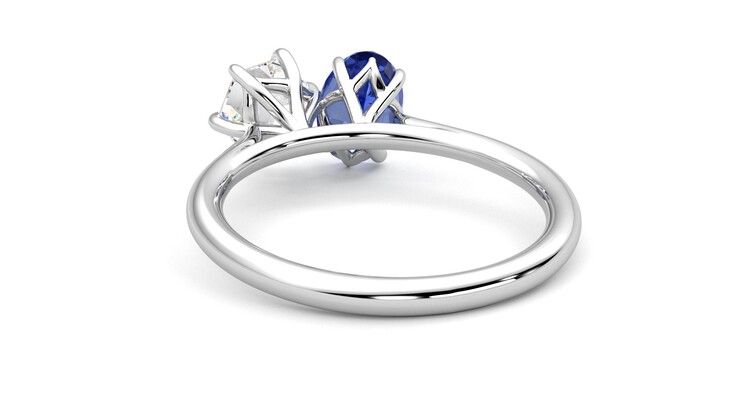 Taylor & Hart Turelle Hexagonal Engagement Ring 360 degree image 16