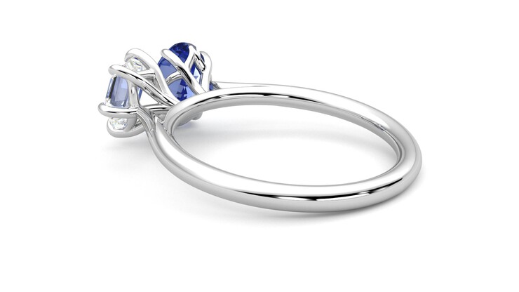 Taylor & Hart Turelle Hexagonal Engagement Ring 360 degree image 18