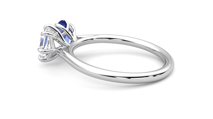 Taylor & Hart Turelle Hexagonal Engagement Ring 360 degree image 19