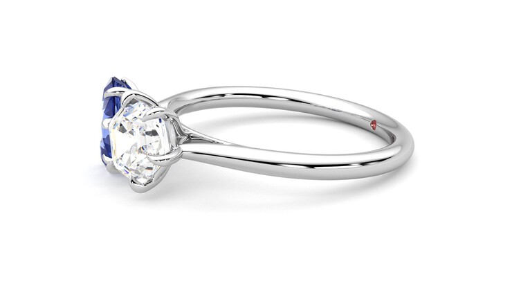 Taylor & Hart Turelle Hexagonal Engagement Ring 360 degree image 22