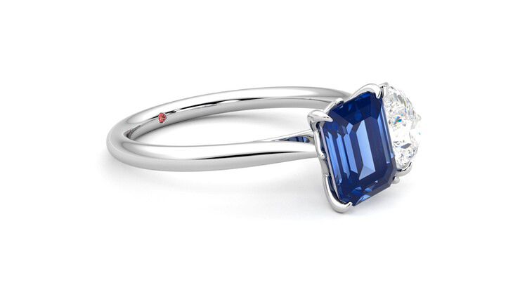 Taylor & Hart Turelle Pear Engagement Ring 360 degree image 7