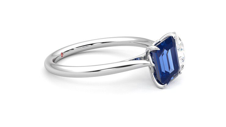 Taylor & Hart Turelle Pear Engagement Ring 360 degree image 8