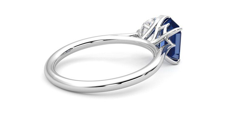 Taylor & Hart Turelle Pear Engagement Ring 360 degree image 12